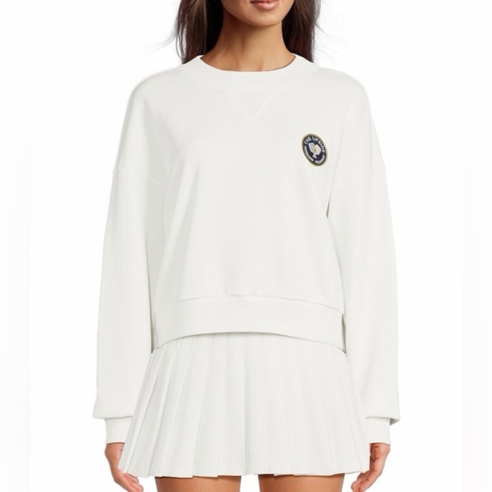 The Upside Topspin Dominique Crew Neck Long Sleeve Pickleball Sweatshirt